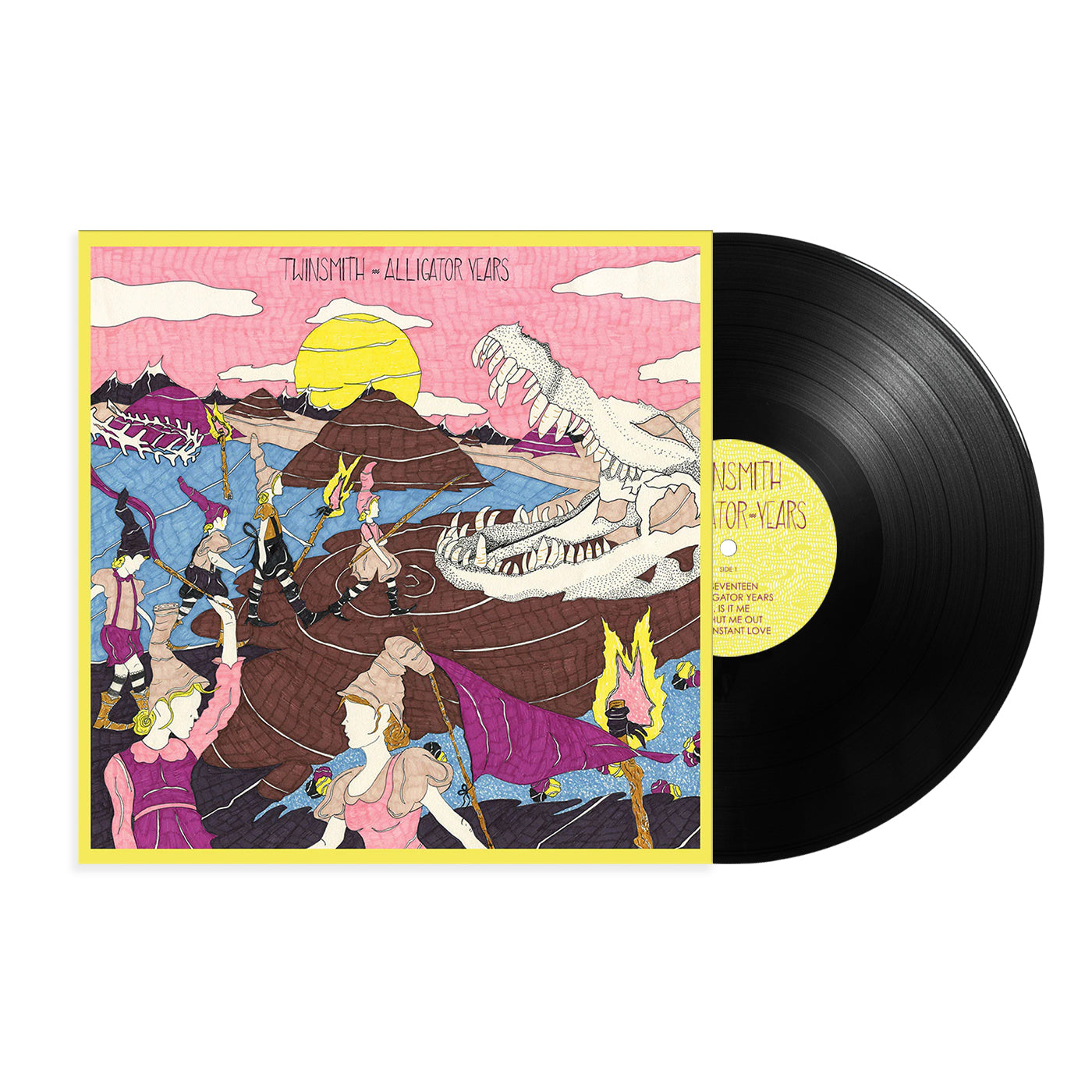 Pink Alligator Vinyl